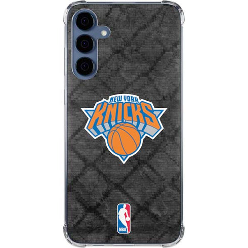 NBA New York Knicks Dark Rust Galaxy A35 5G Clear Case
